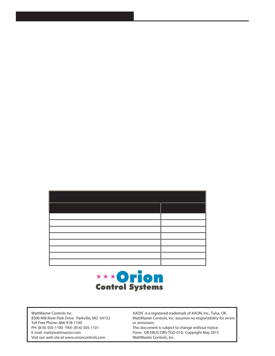 Orion System E-BUS Digital Room v.1 User Manual | Page 2 / 16