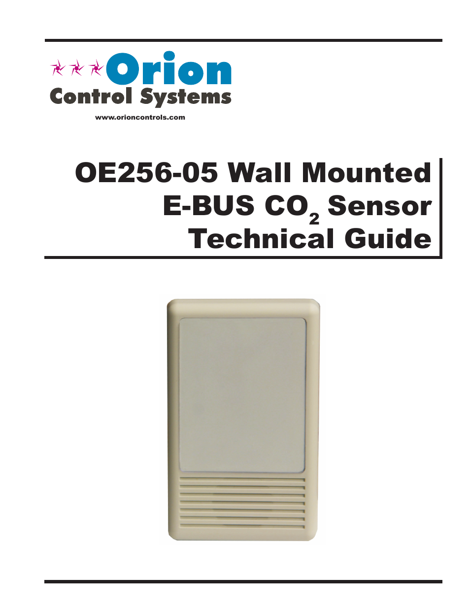 Orion System OE256-05 Wall Mounted v.1 User Manual | 8 pages