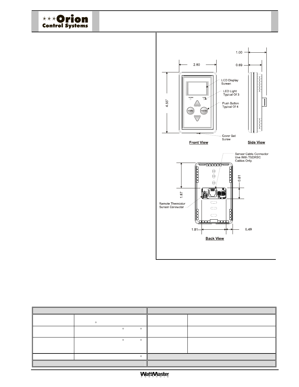 Orion System OE217-00 User Manual | 38 pages