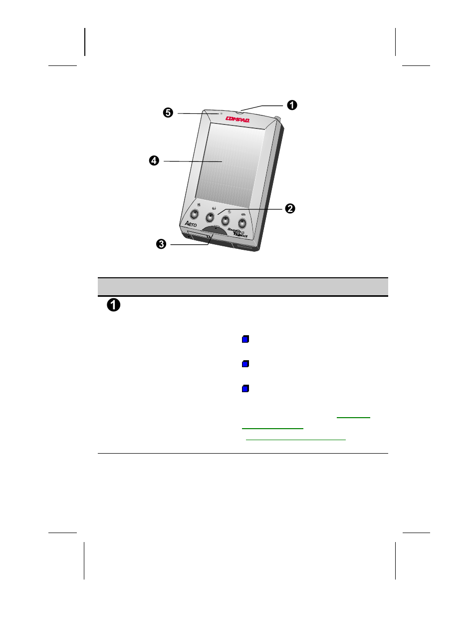 Front side components, Ront, Omponents | Compaq AERO 2100 User Manual | Page 10 / 192