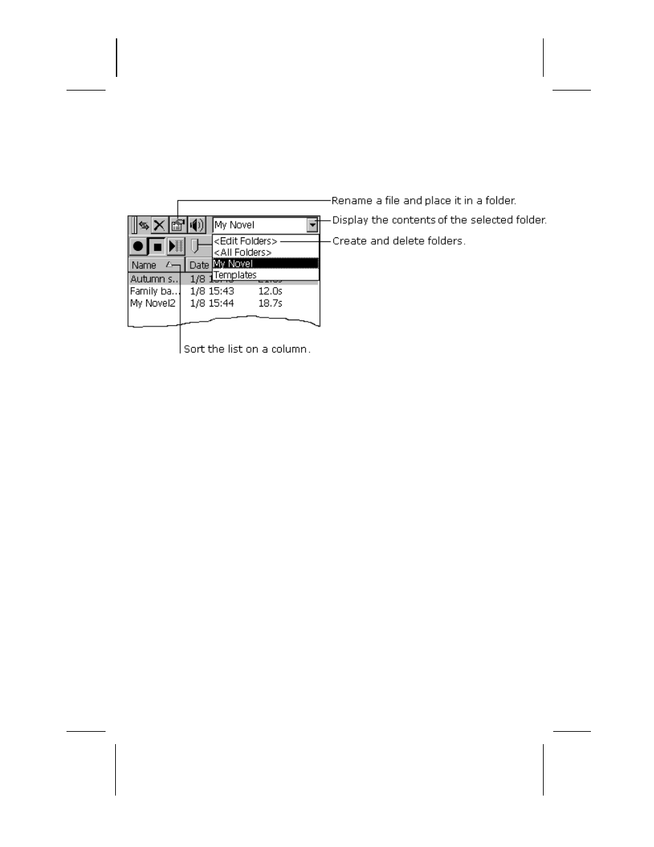 Organizing recordings | Compaq AERO 2100 User Manual | Page 101 / 192