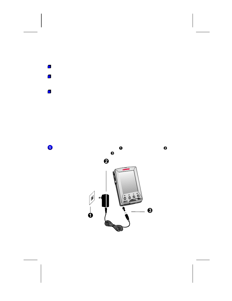 For more information, see, Charging, The battery pack | In chapter 3, and, Charging the, Battery pack, In chapter 3, Charging the battery pack, Harging the, Attery | Compaq AERO 2100 User Manual | Page 46 / 192