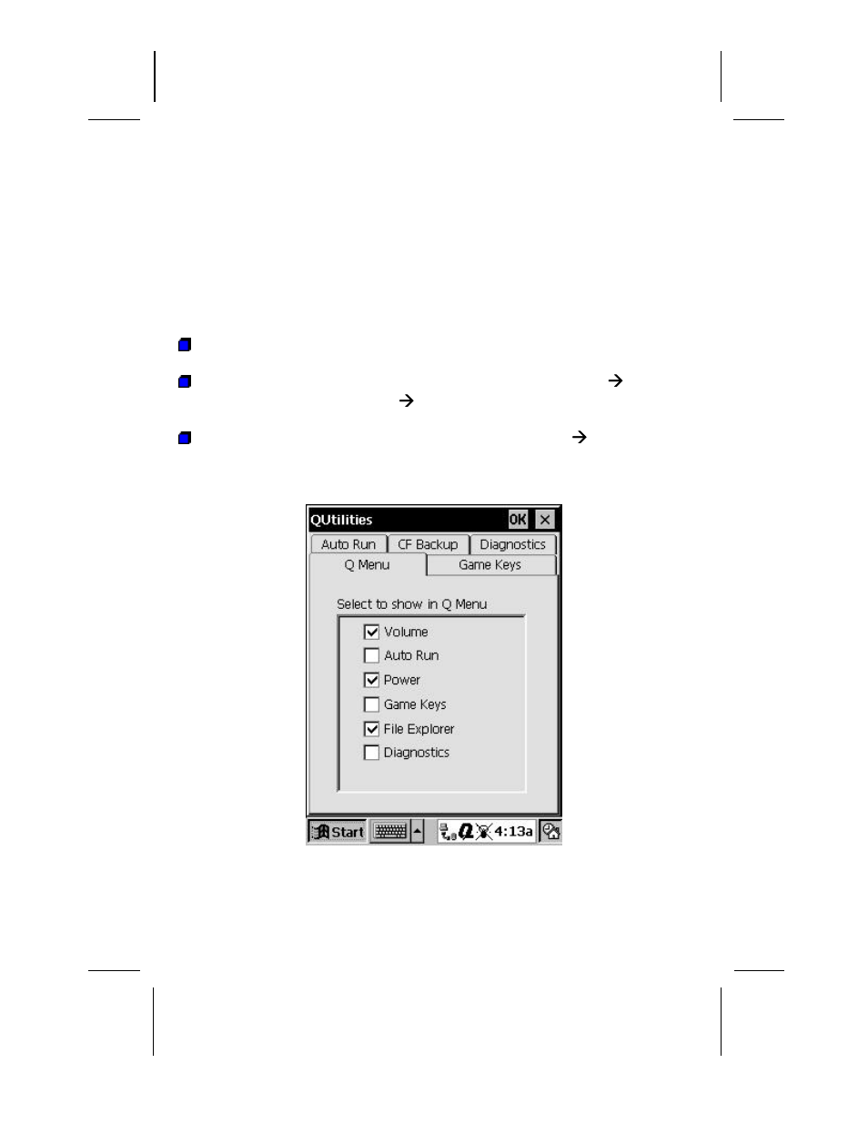 Using the q menu and qutilities, Sing the, Tilities and | Compaq AERO 2100 User Manual | Page 61 / 192