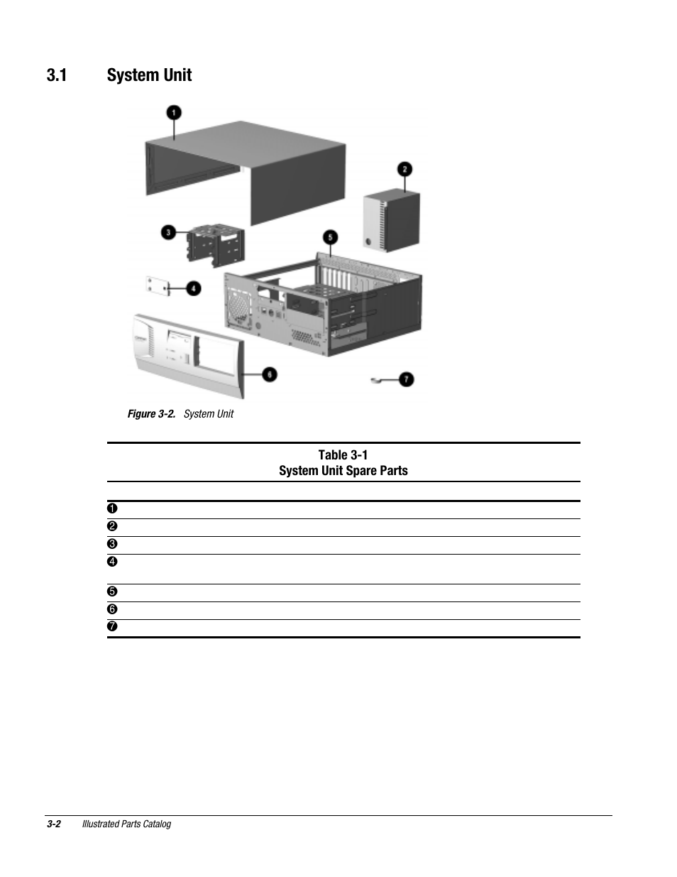 1 system unit | Compaq DESKPRO 1000 User Manual | Page 30 / 99