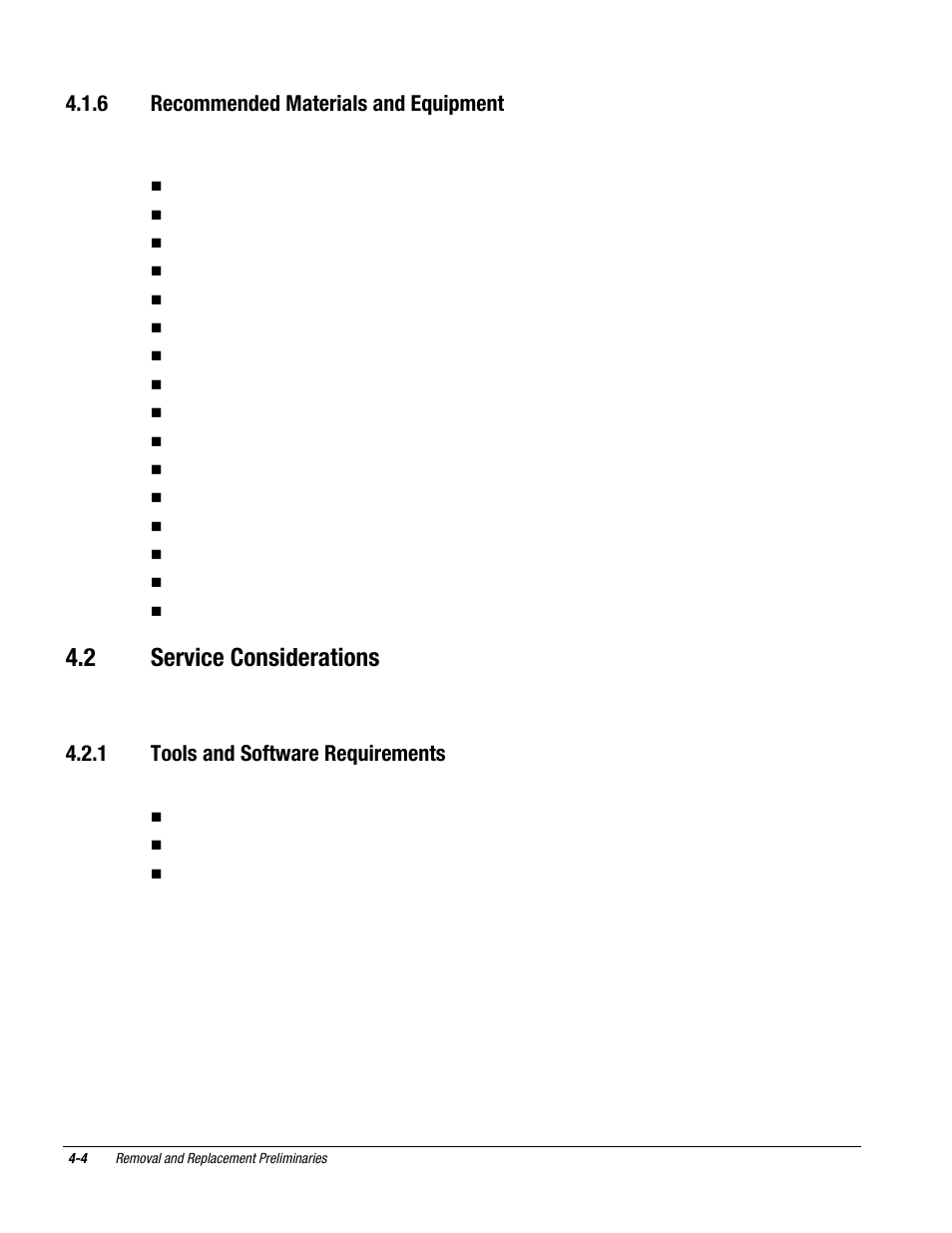 2 service considerations, 6 recommended materials and equipment, 1 tools and software requirements | Compaq DESKPRO 1000 User Manual | Page 41 / 99
