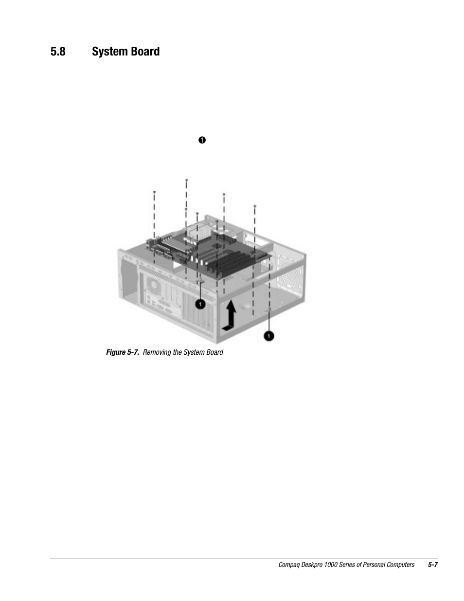 8 system board | Compaq DESKPRO 1000 User Manual | Page 49 / 99