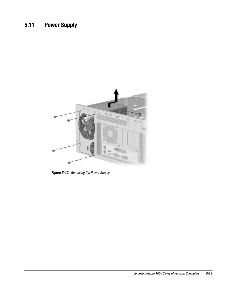 11 power supply | Compaq DESKPRO 1000 User Manual | Page 55 / 99