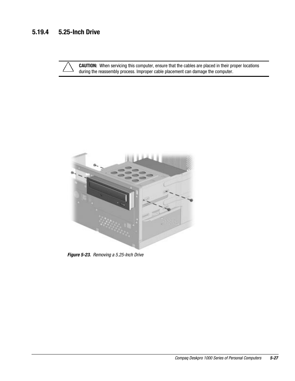 4 5.25-inch drive | Compaq DESKPRO 1000 User Manual | Page 69 / 99