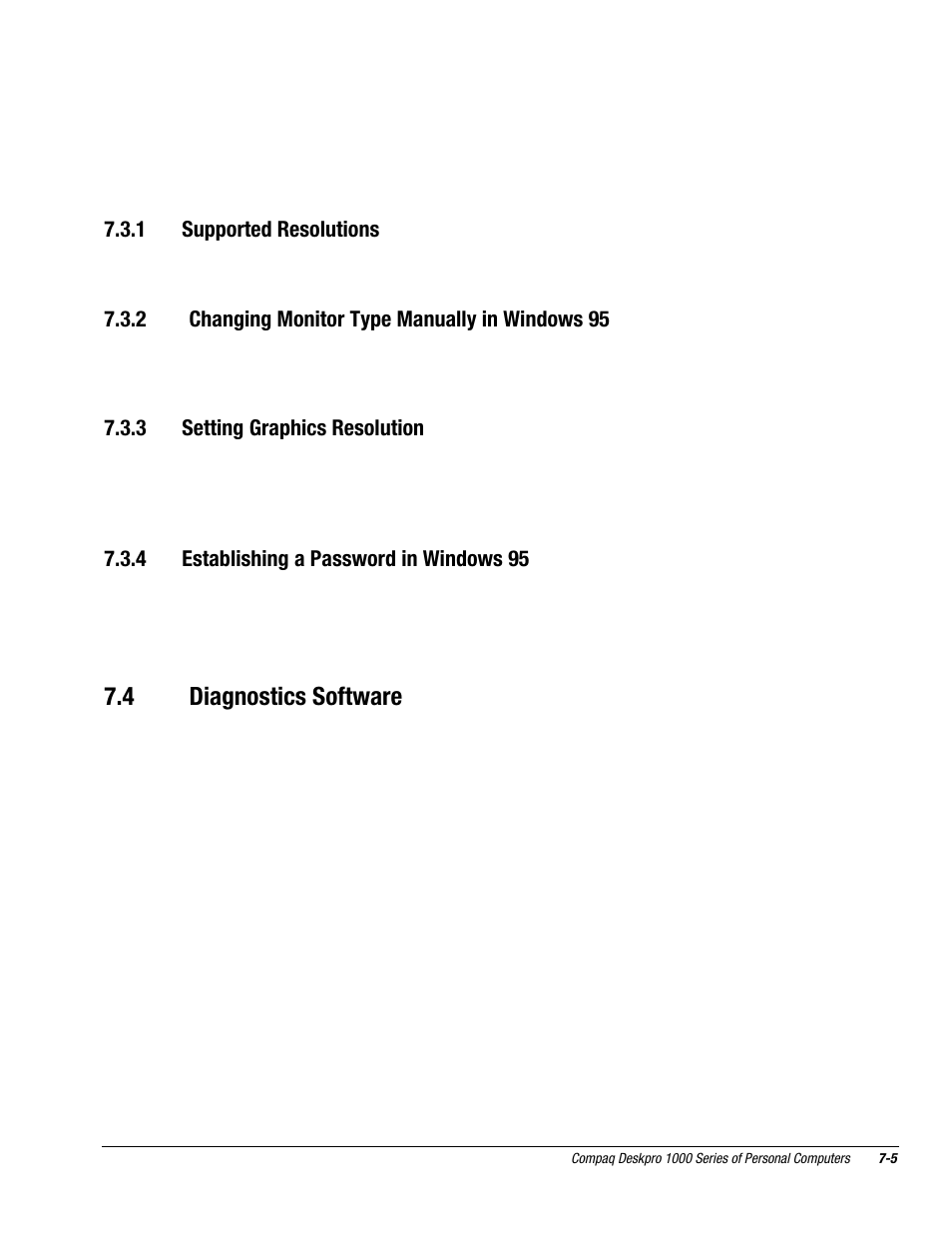 4 diagnostics software | Compaq DESKPRO 1000 User Manual | Page 80 / 99