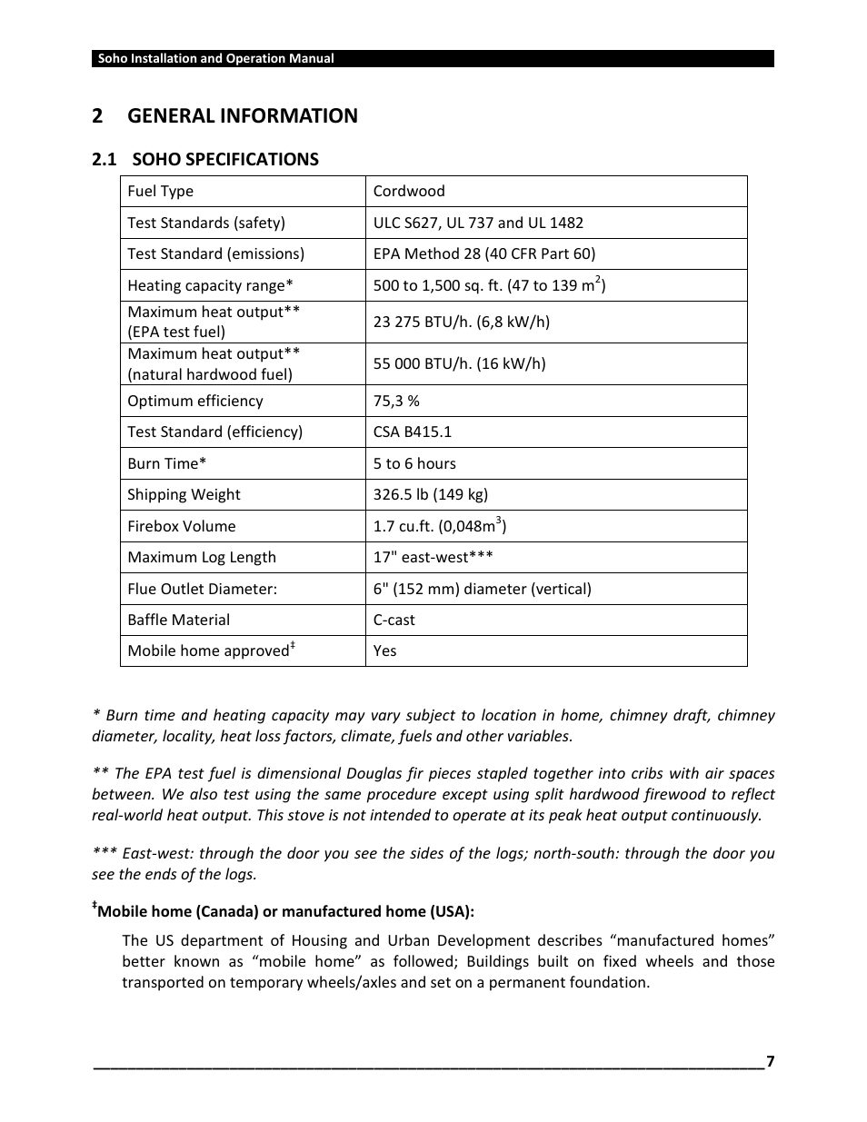 2general information | Osburn OB01520 User Manual | Page 7 / 64