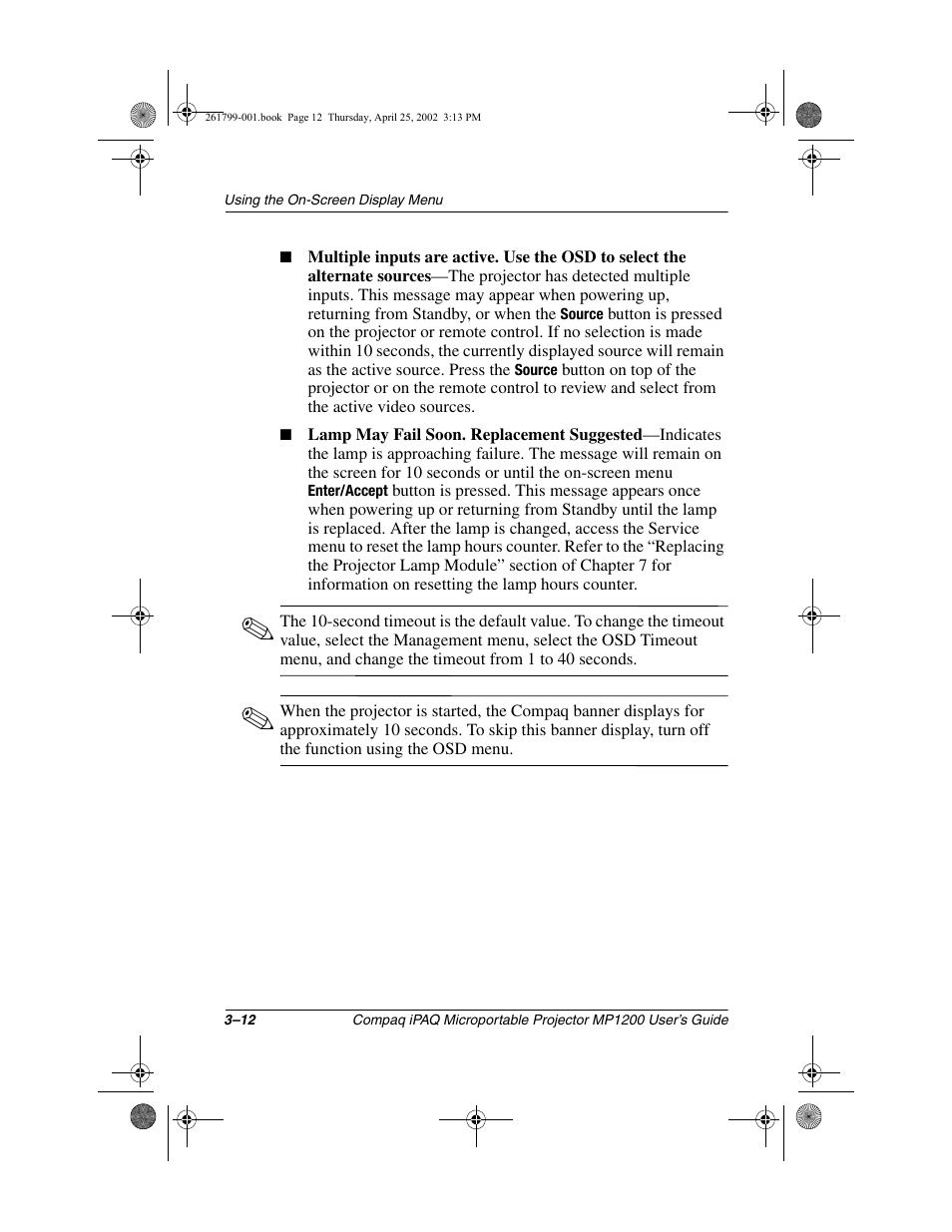 Compaq MP1200 User Manual | Page 34 / 67
