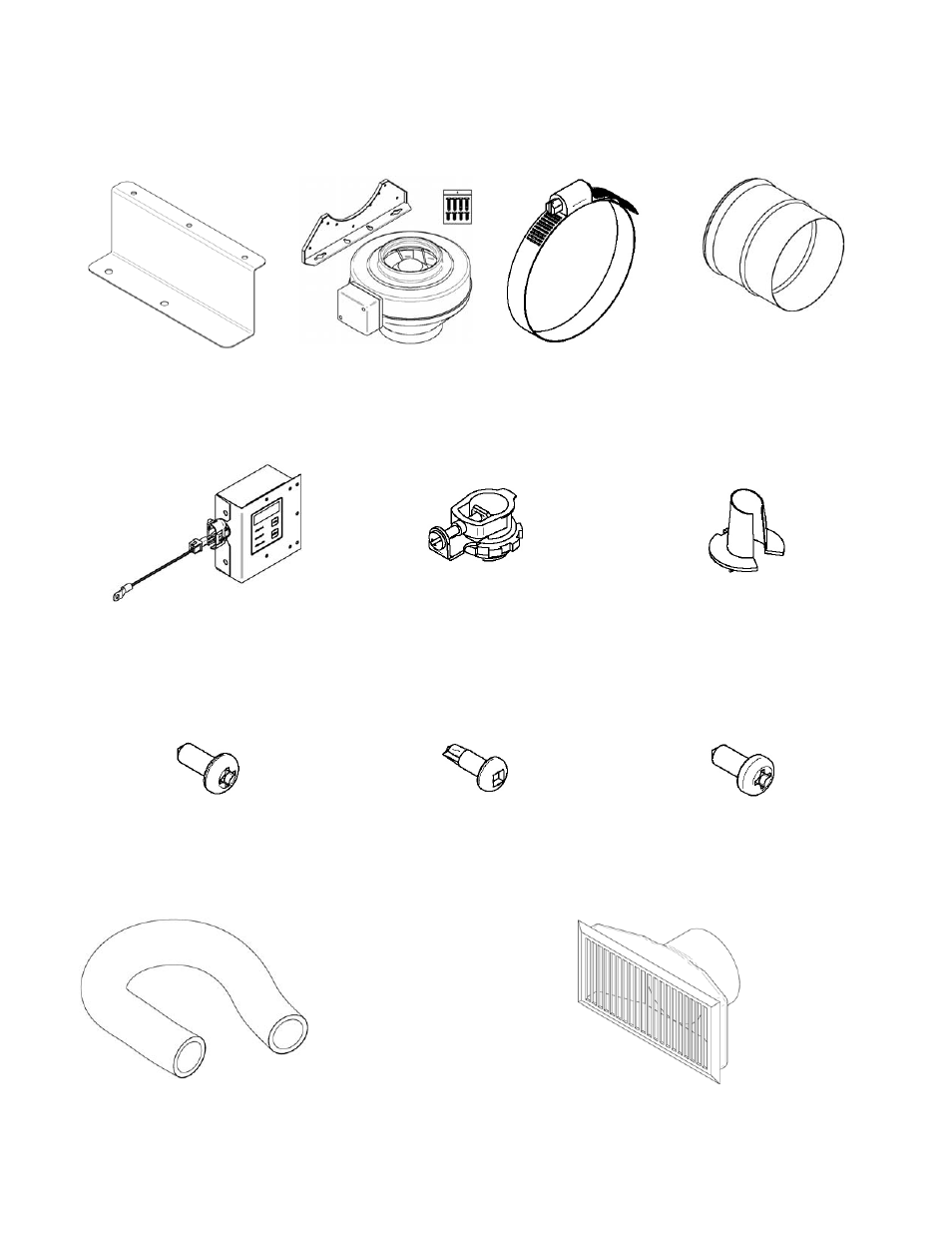 1x 1x 4x 1x, 1x 1x 3x, 5x 2x 1x | Osburn AC01340 User Manual | Page 2 / 20