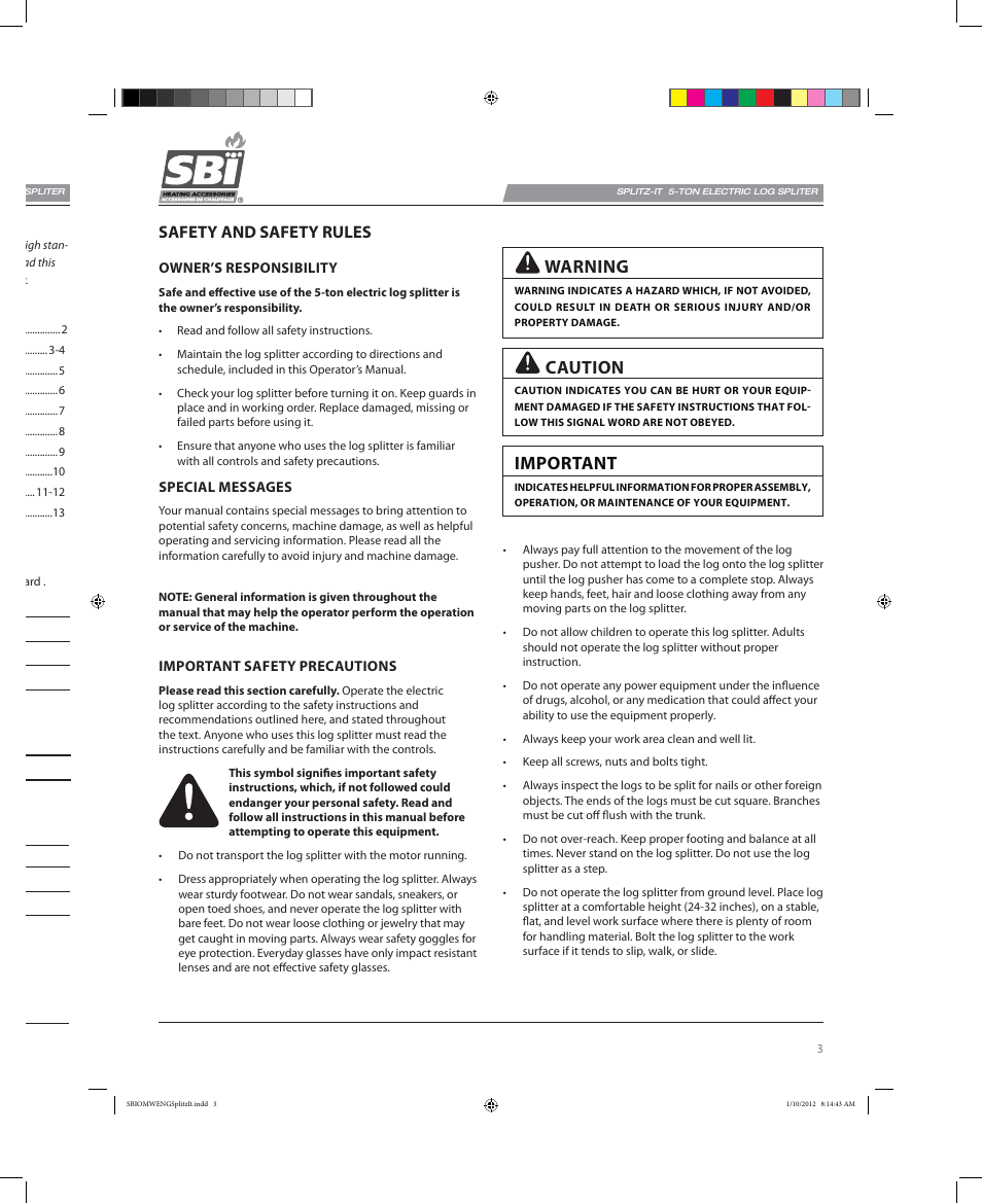 Osburn AC02585 User Manual | Page 3 / 16