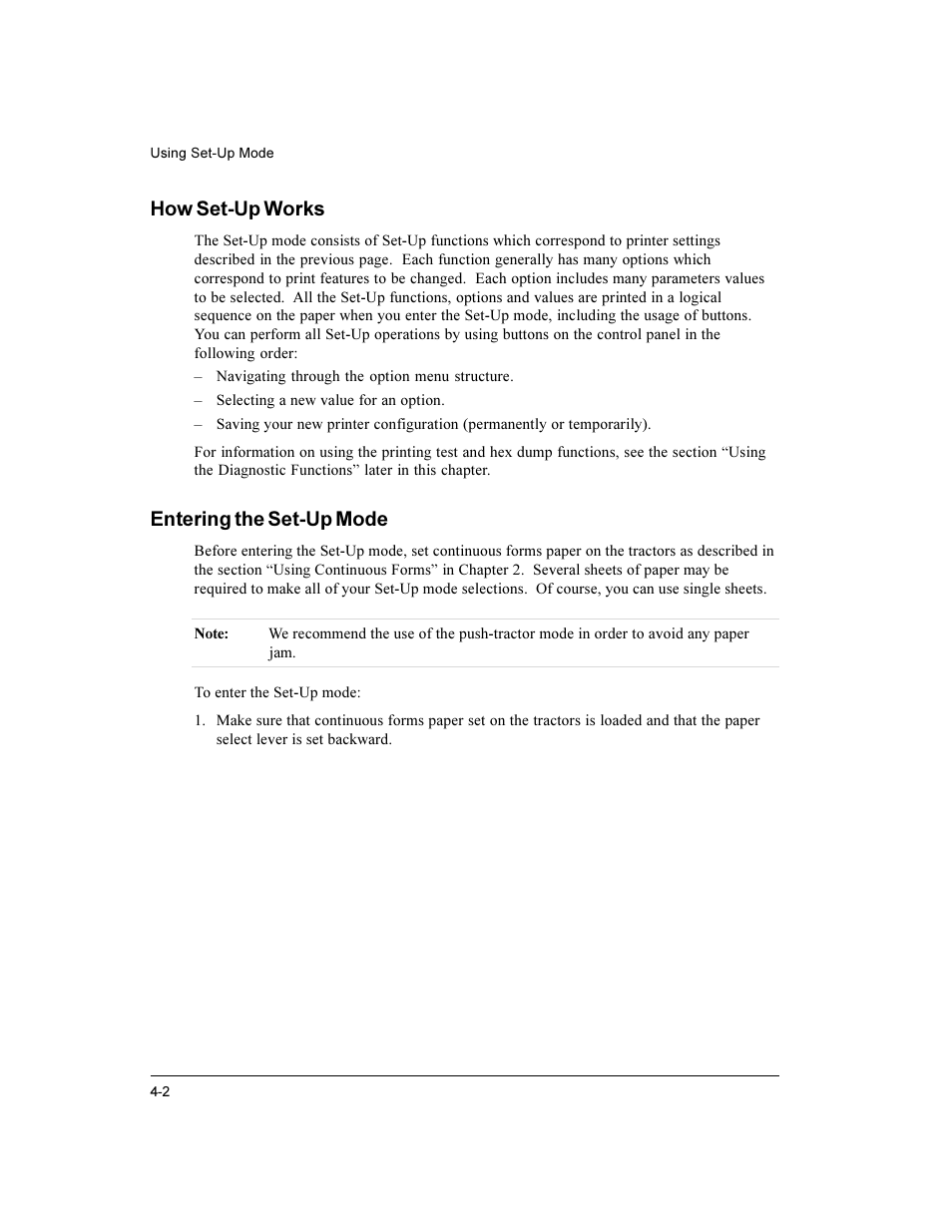 How set-up works, Entering the set-up mode | Compaq LA36 User Manual | Page 56 / 196