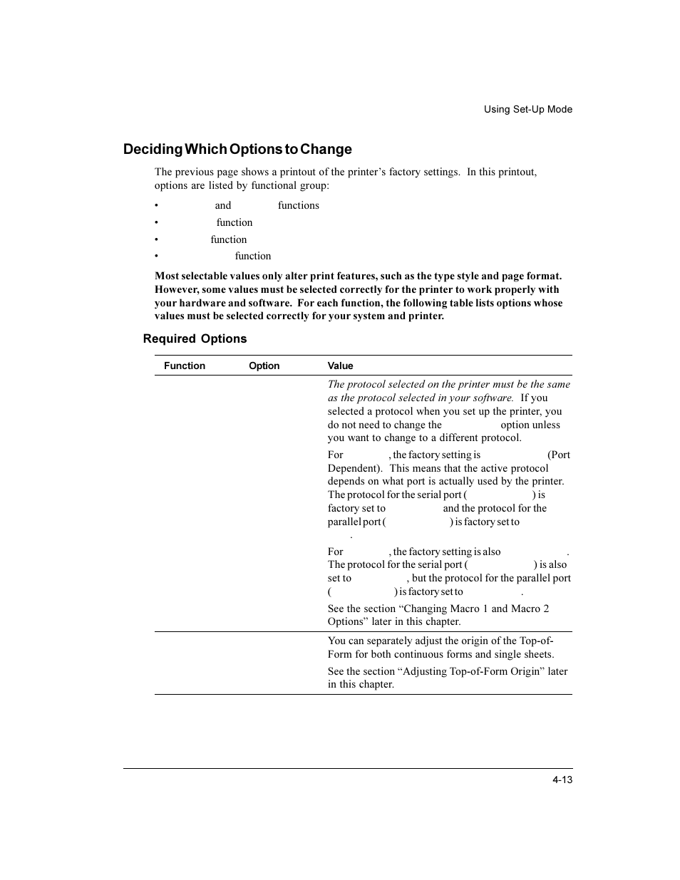 Deciding which options to change | Compaq LA36 User Manual | Page 67 / 196