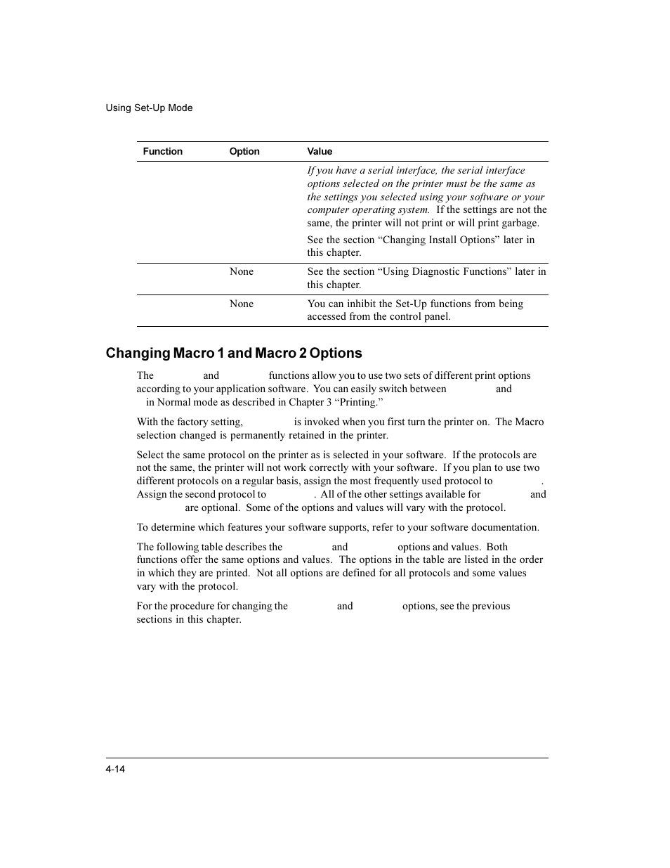 Changing macro 1 and macro 2 options | Compaq LA36 User Manual | Page 68 / 196