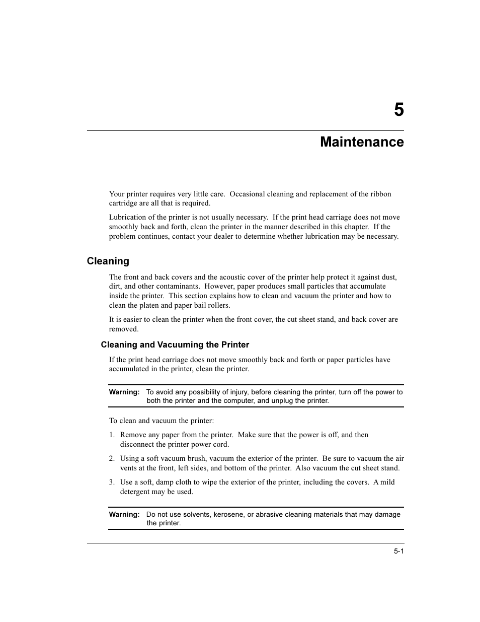 Maintenance, Cleaning | Compaq LA36 User Manual | Page 91 / 196