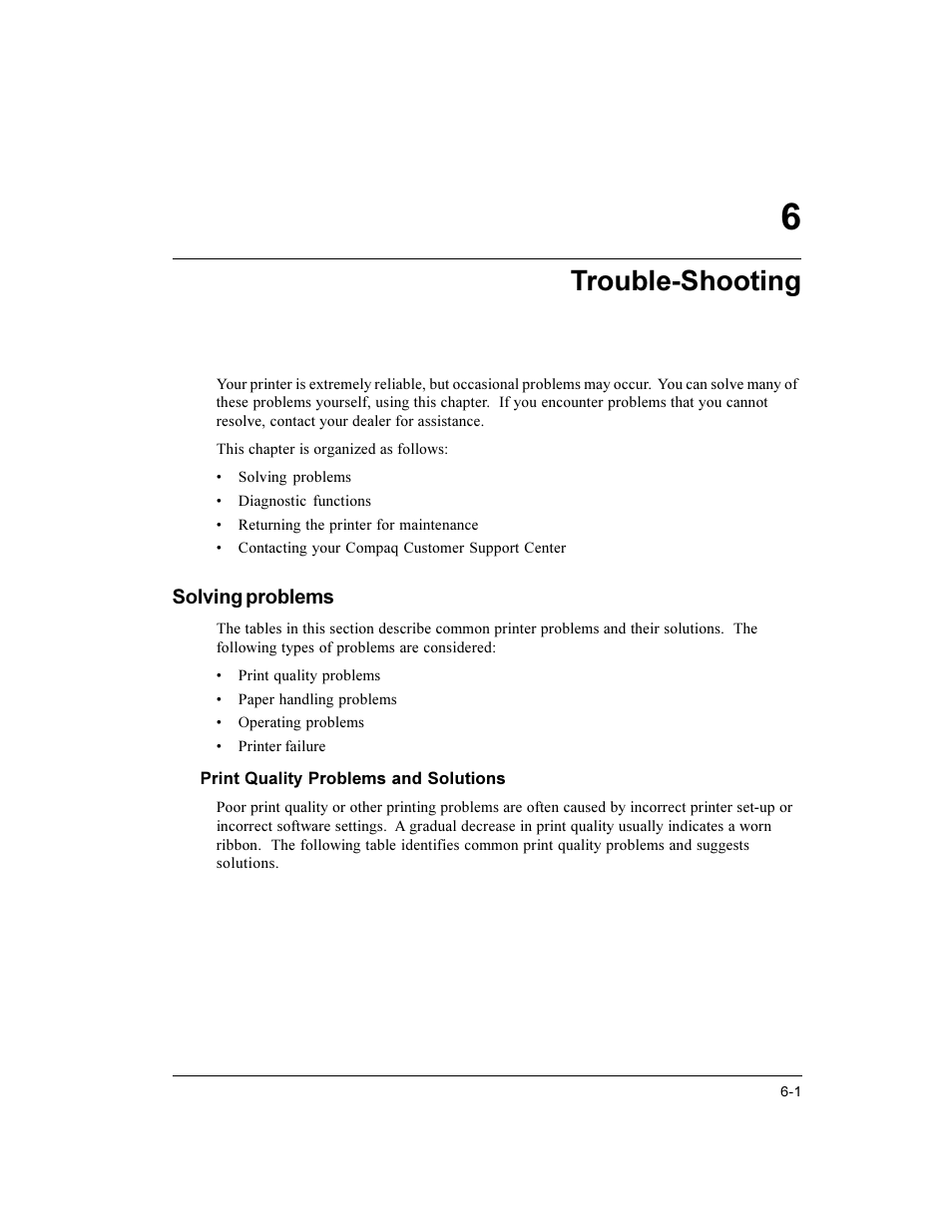 Trouble-shooting | Compaq LA36 User Manual | Page 97 / 196