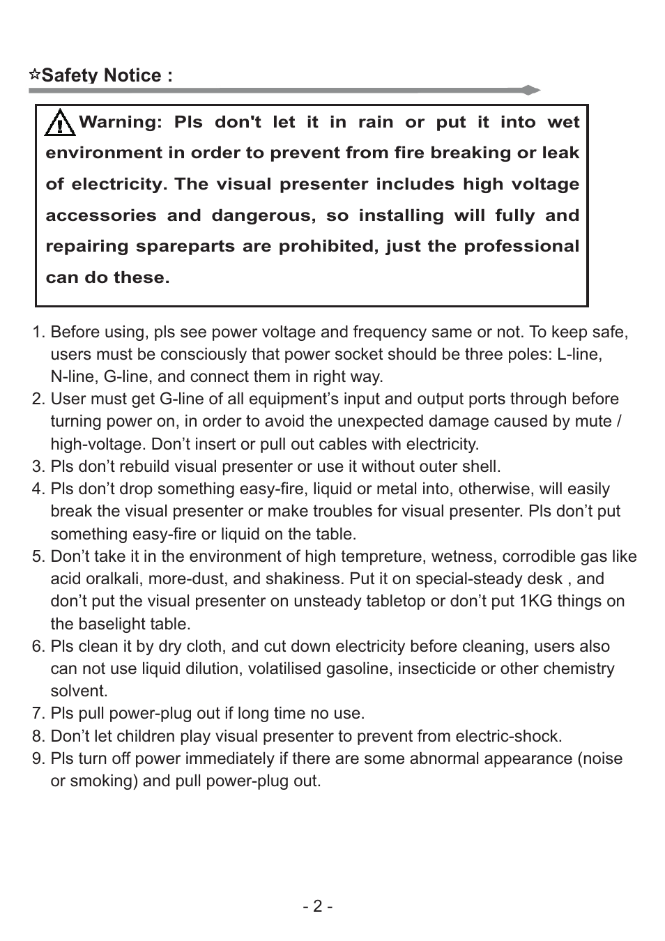 Osoto NV-1024 User Manual | Page 3 / 24