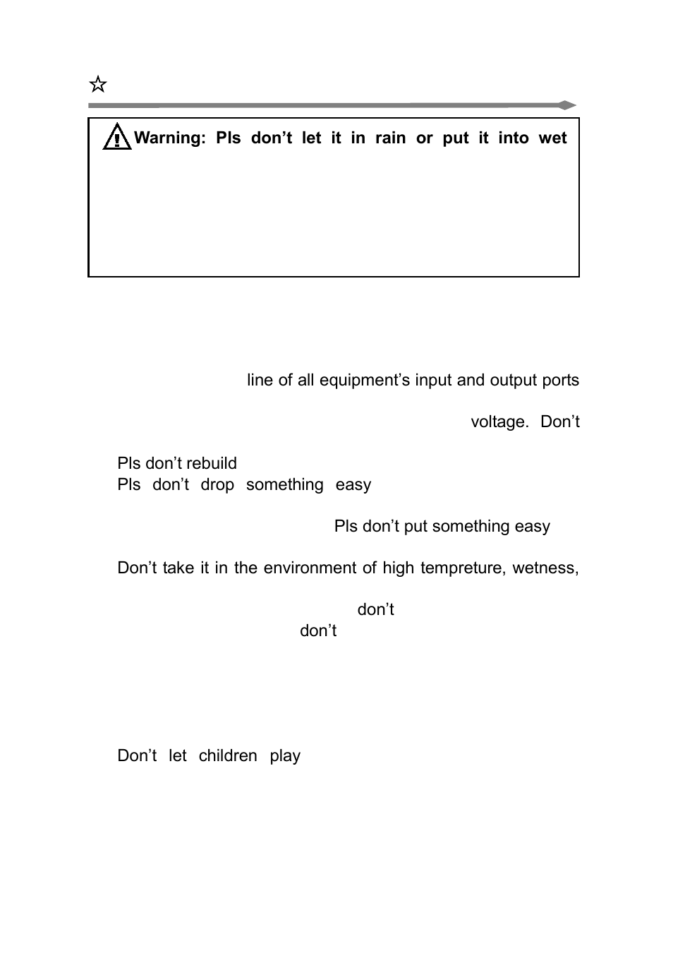 Safety notice | Osoto NV-1920 User Manual | Page 3 / 27