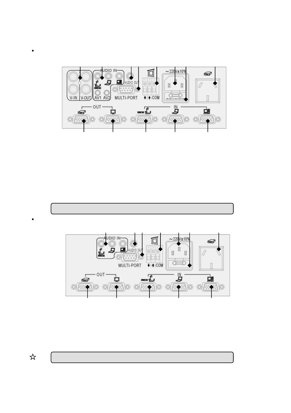 Connection surrondings, B type back/rear panel | Osoto CH-1600 User Manual | Page 6 / 17