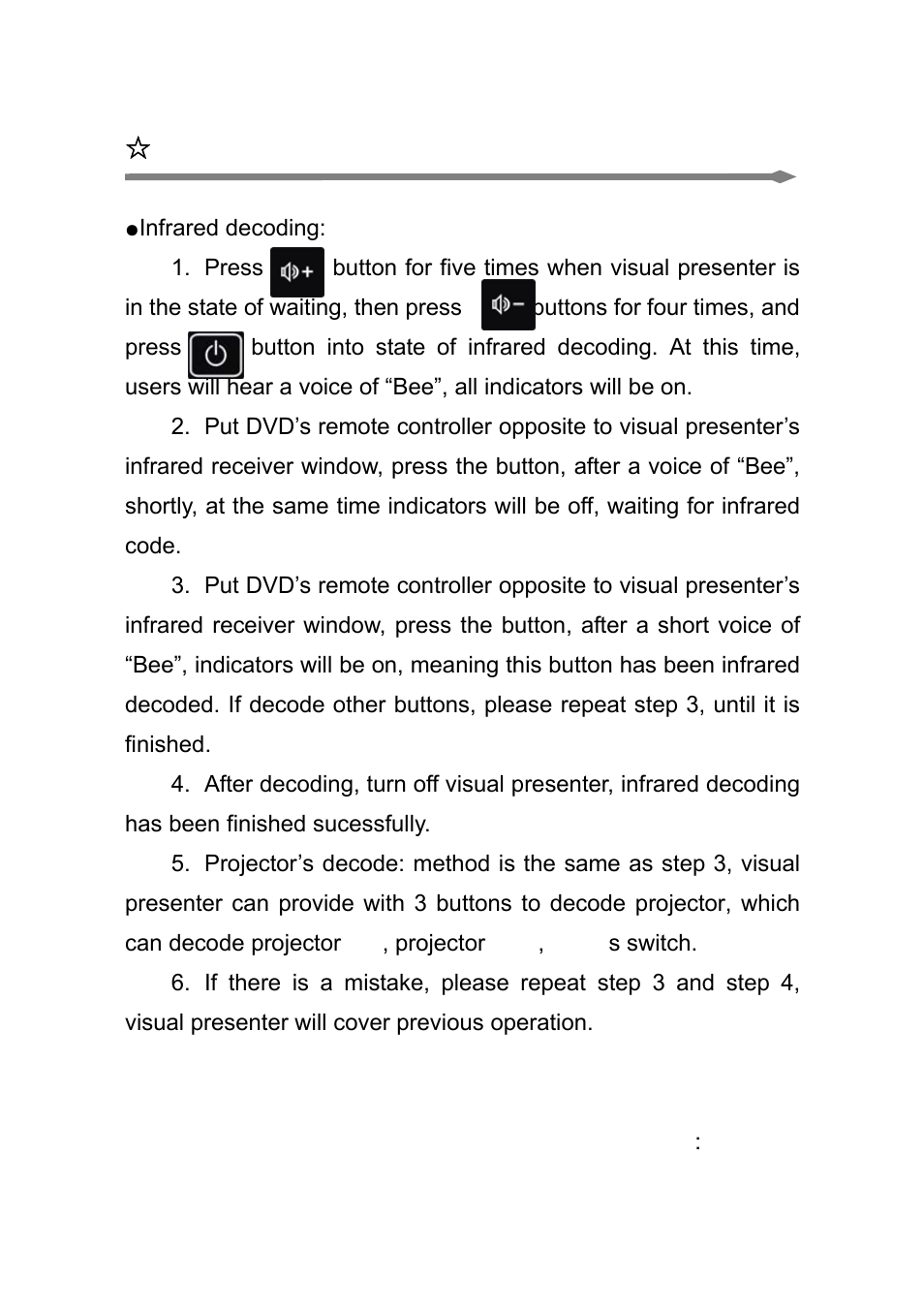 Infrared decoding and usage | Osoto PH-130W User Manual | Page 21 / 28