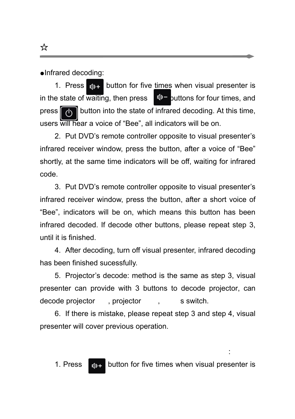 Infrared decoding and usage | Osoto PH-200W User Manual | Page 21 / 28