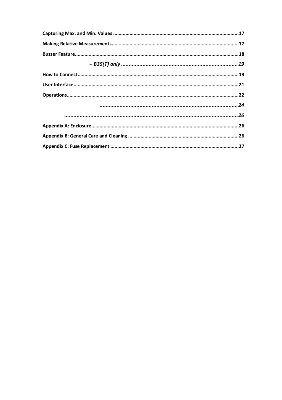 OWON B35(T) User Manual | Page 5 / 32