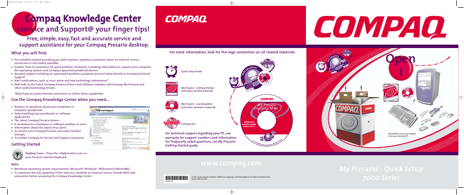 Compaq 7000 User Manual | 2 pages