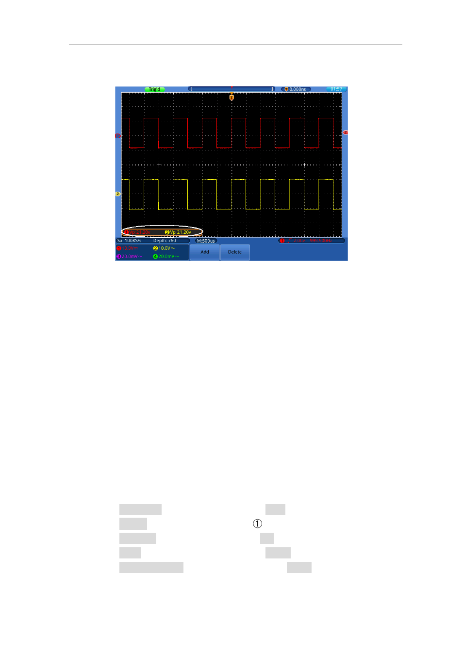 Example 3: capturing a single signal | OWON TDS Series User Manual | Page 71 / 82
