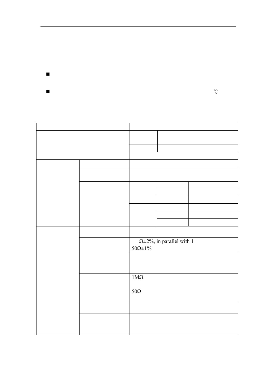 Technical specifications | OWON TDS Series User Manual | Page 78 / 82