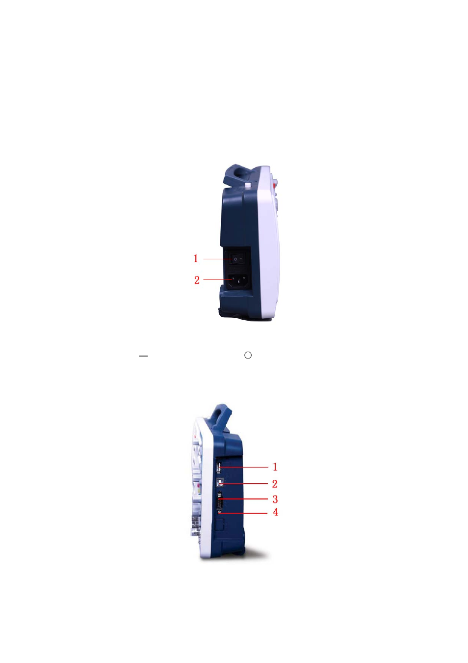 Left side panel, Right side panel | OWON SDS Series User Manual | Page 12 / 109
