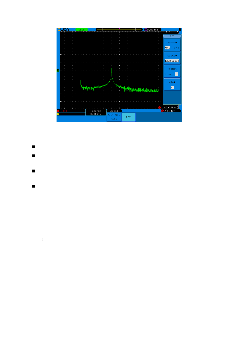 Use vertical position and volts/div knobs | OWON SDS Series User Manual | Page 35 / 109