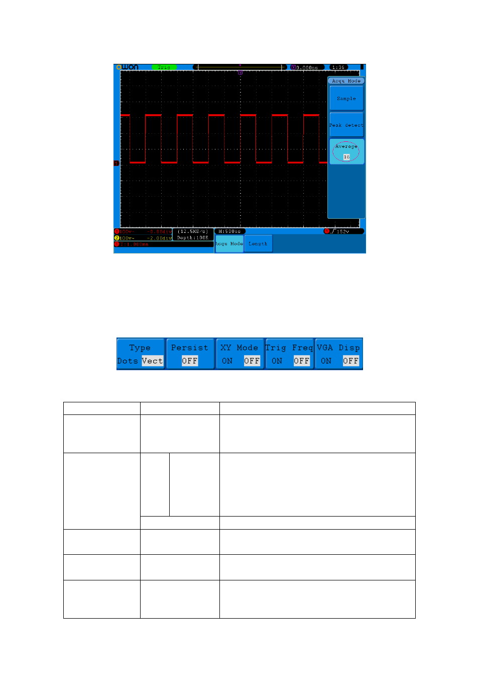 How to set the display system | OWON SDS Series User Manual | Page 49 / 109