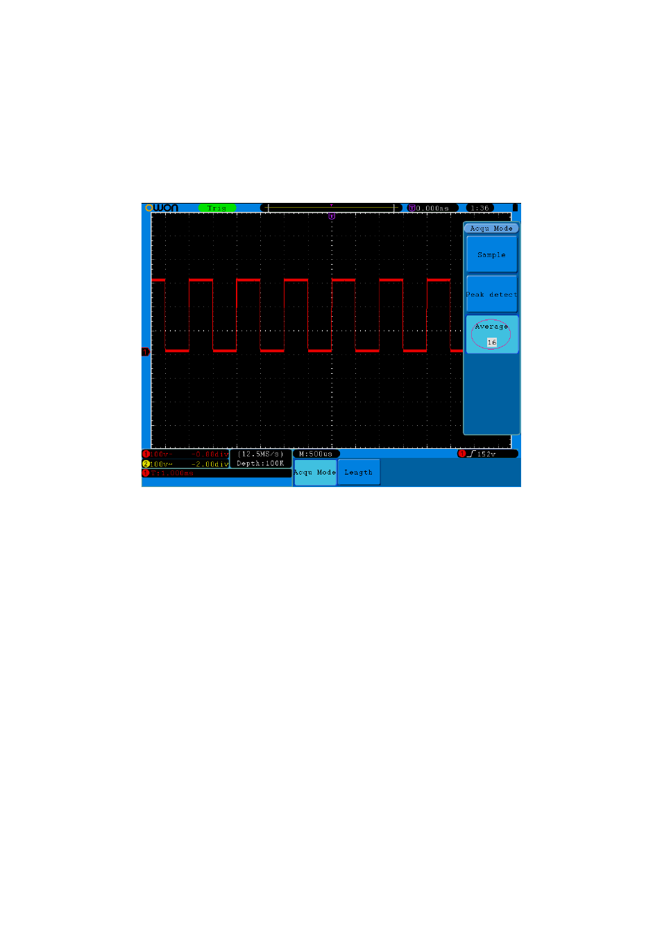 Example 5: application of x-y function | OWON SDS Series User Manual | Page 98 / 109