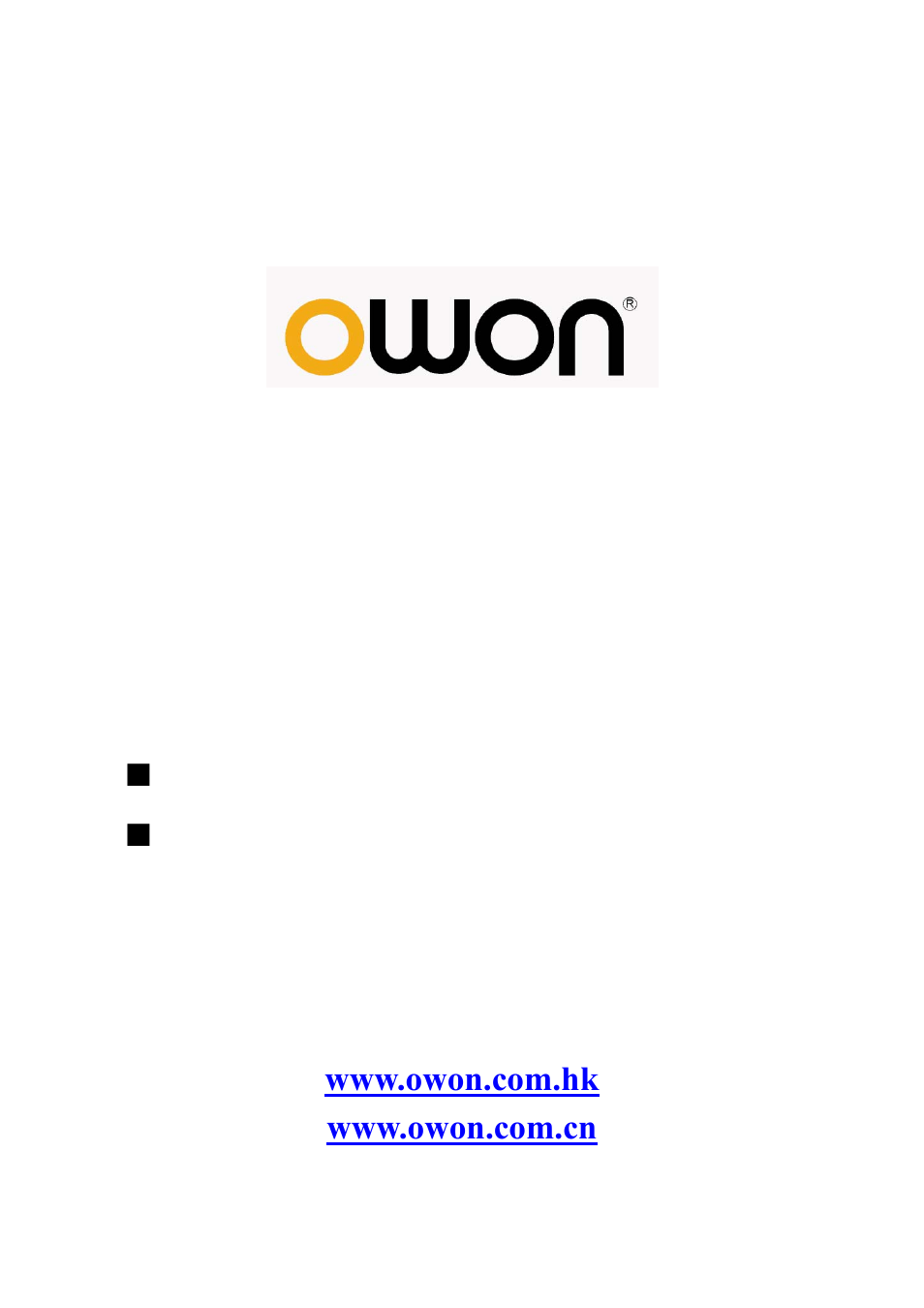 OWON HDS Series User Manual | 72 pages