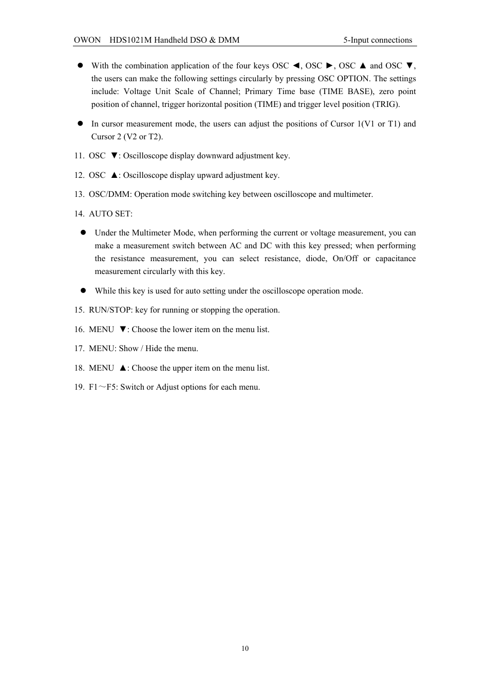 OWON HDS1021M User Manual | Page 17 / 64