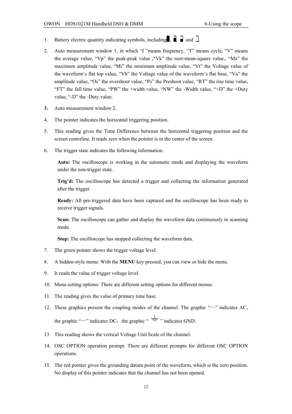 OWON HDS1021M User Manual | Page 19 / 64