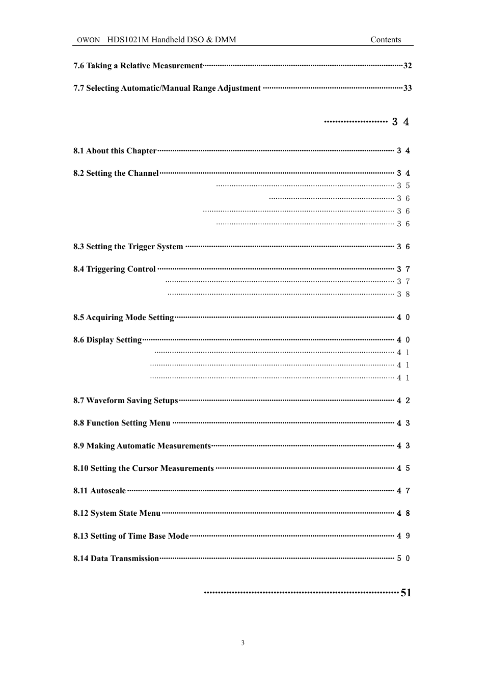 Advanced function of oscilloscope | OWON HDS1021M User Manual | Page 6 / 64