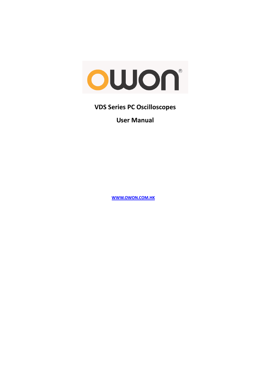 OWON VDS Series User Manual | 40 pages