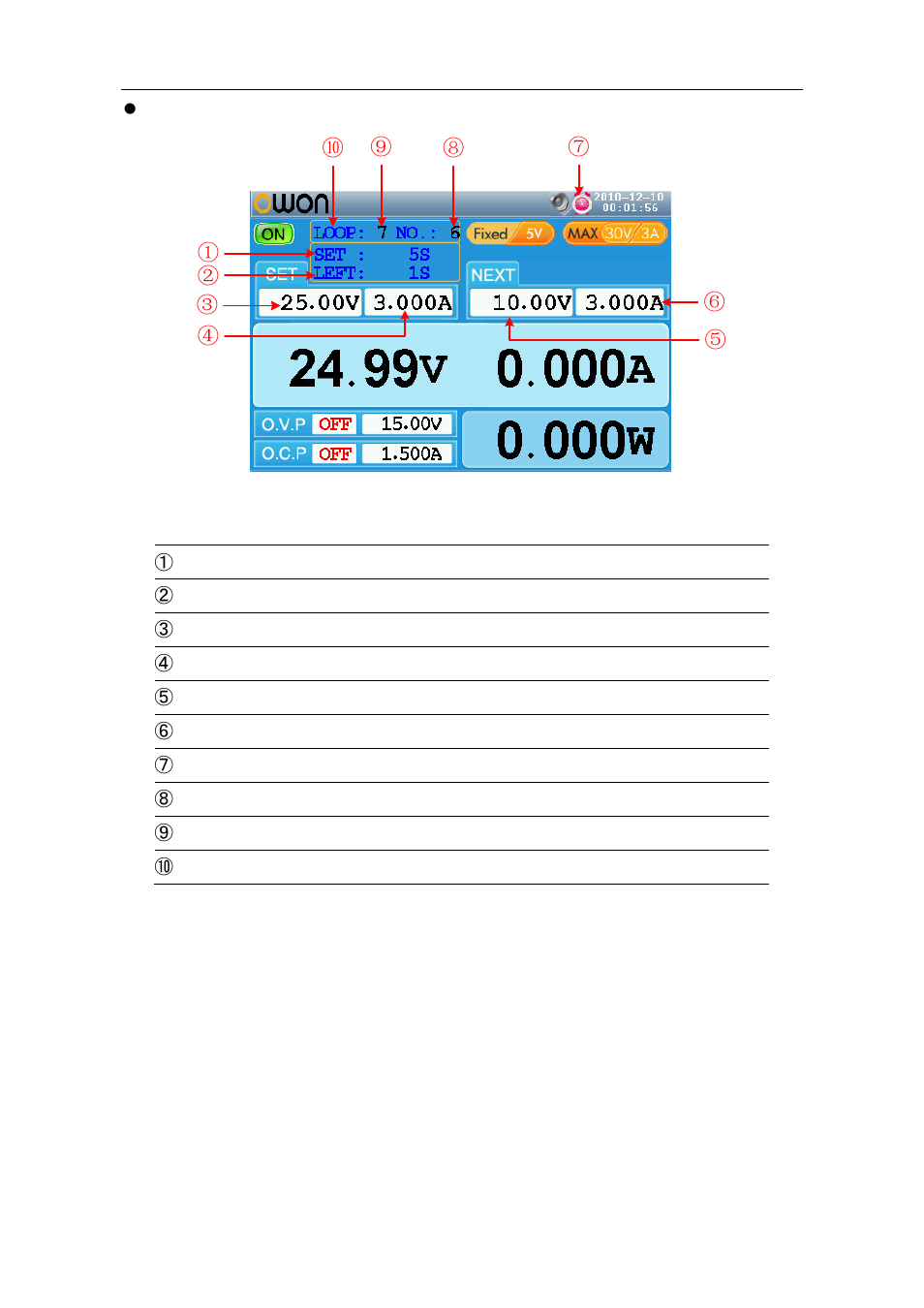 2 general inspection | OWON ODP3031 User Manual | Page 14 / 29