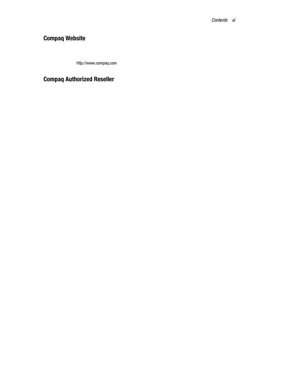 Compaq website, Compaq authorized reseller | Compaq TFT 5000R User Manual | Page 11 / 56