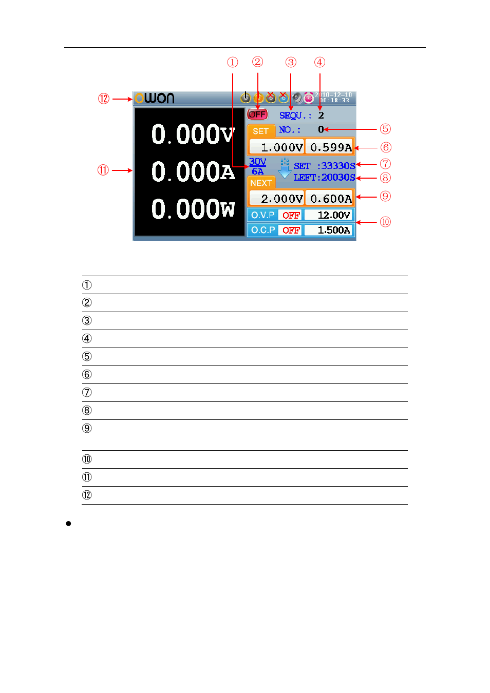 OWON ODP Series User Manual | Page 14 / 33