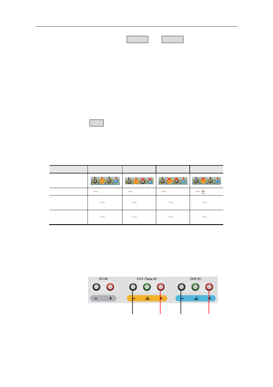 5 working mode, 1 icons and ratings, 2 connections | Working mode, On p13 | OWON ODP Series User Manual | Page 18 / 33
