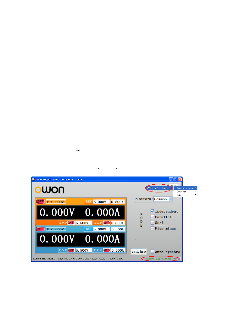 Communication with pc | OWON ODP Series User Manual | Page 29 / 33