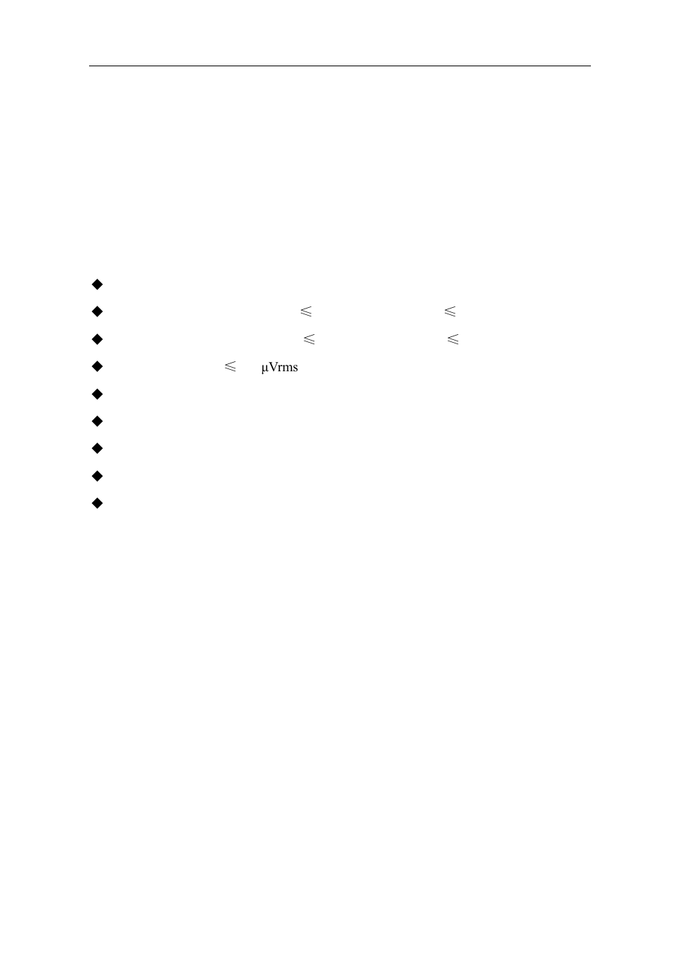 General characteristics | OWON ODP Series User Manual | Page 8 / 33