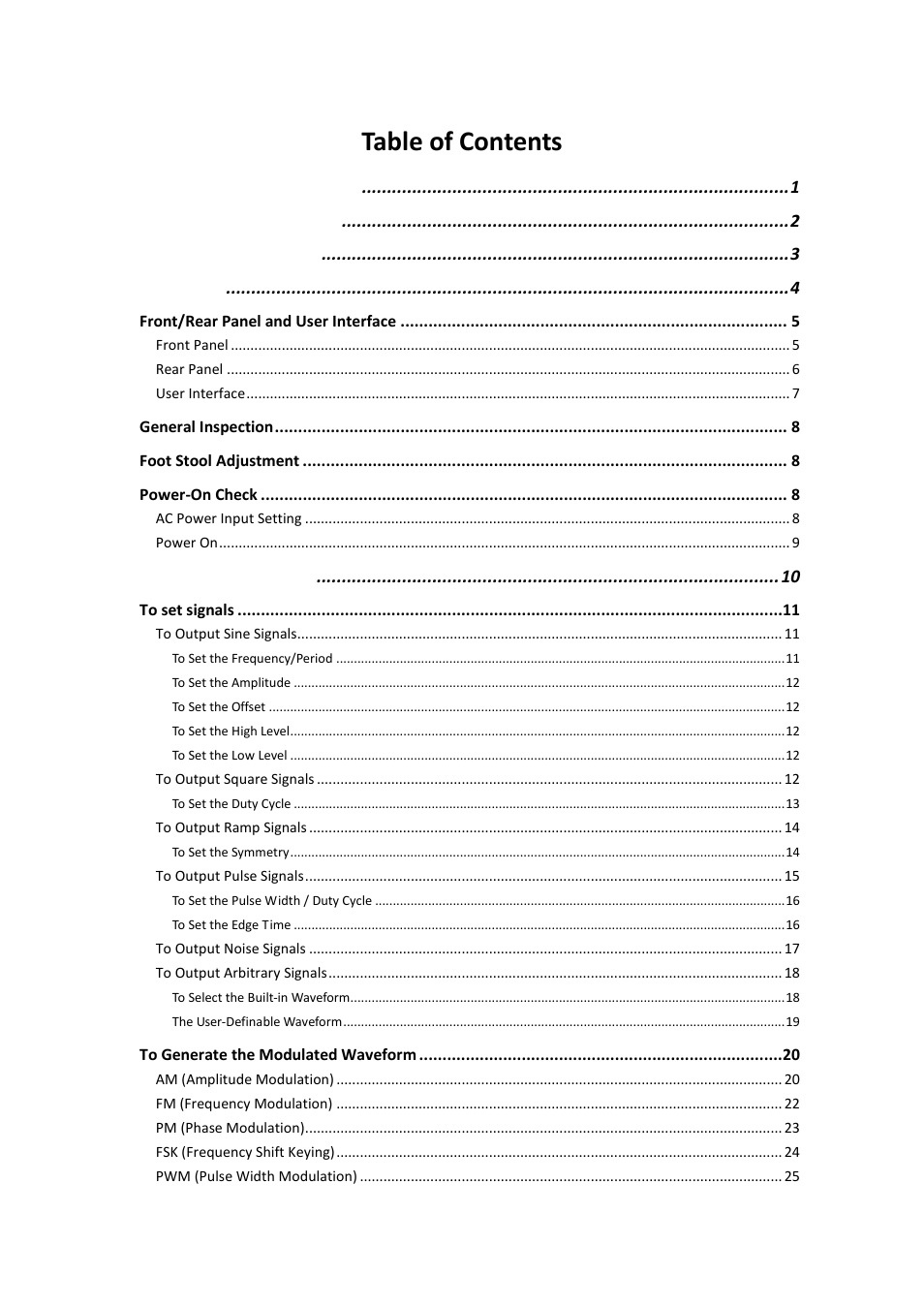 OWON AG-S series User Manual | Page 4 / 52