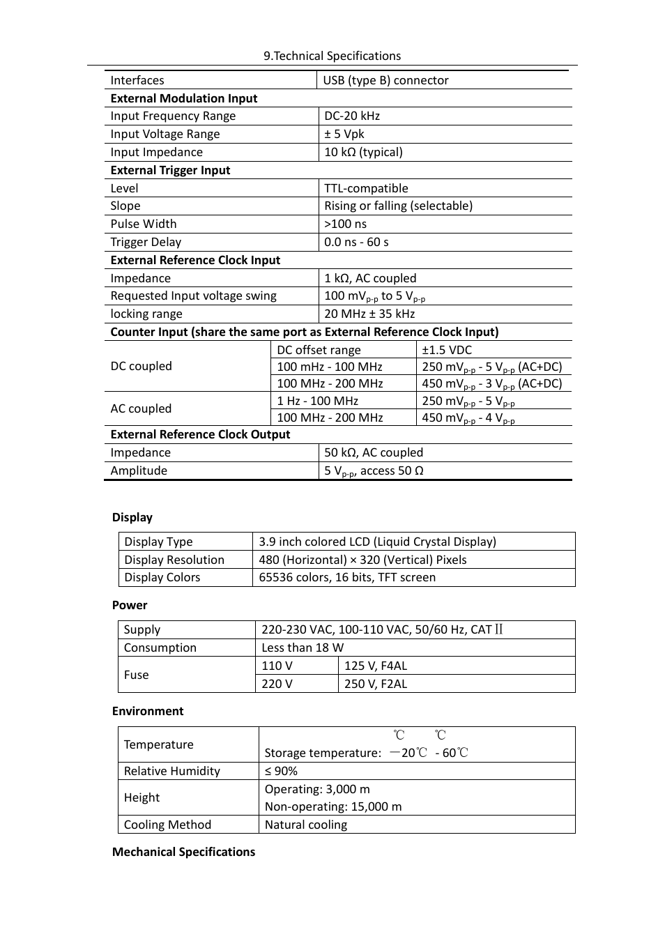 OWON AG (-F) Series User Manual | Page 50 / 52