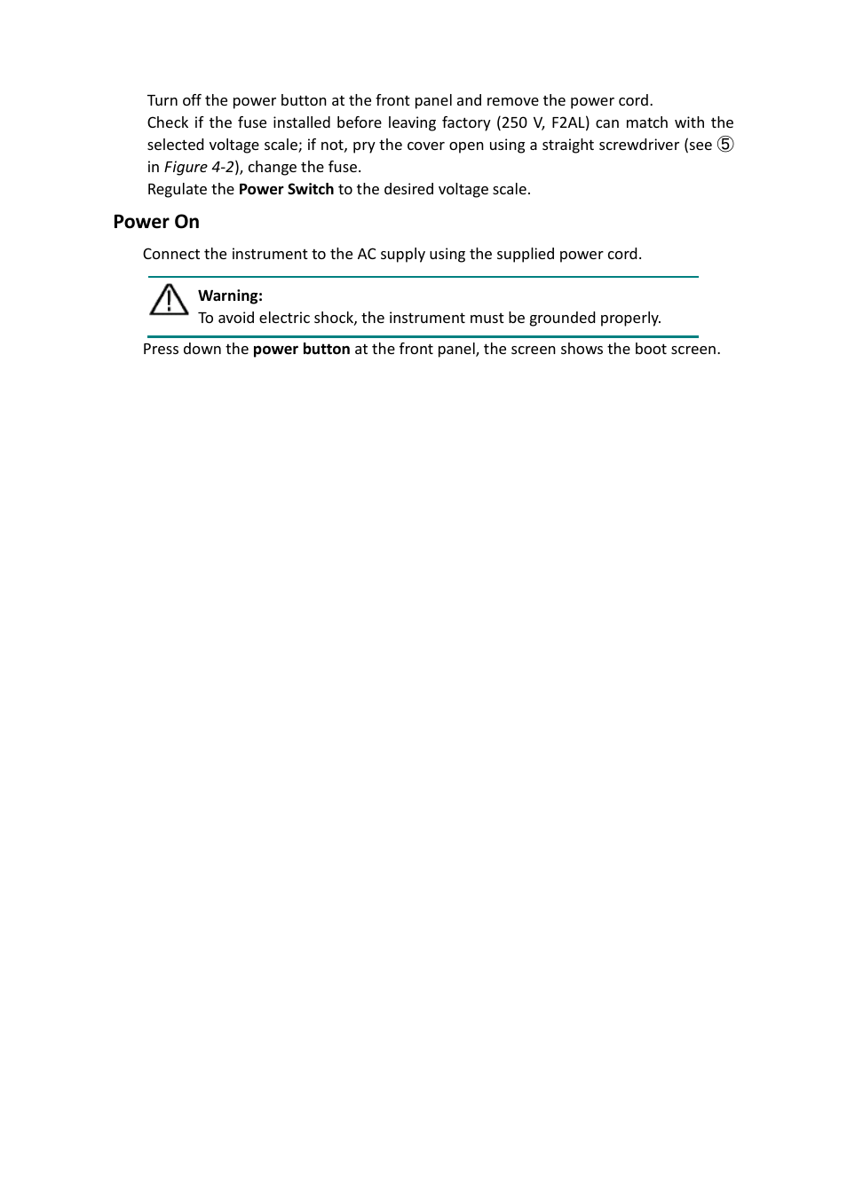 Power on | OWON AG1022 User Manual | Page 14 / 41