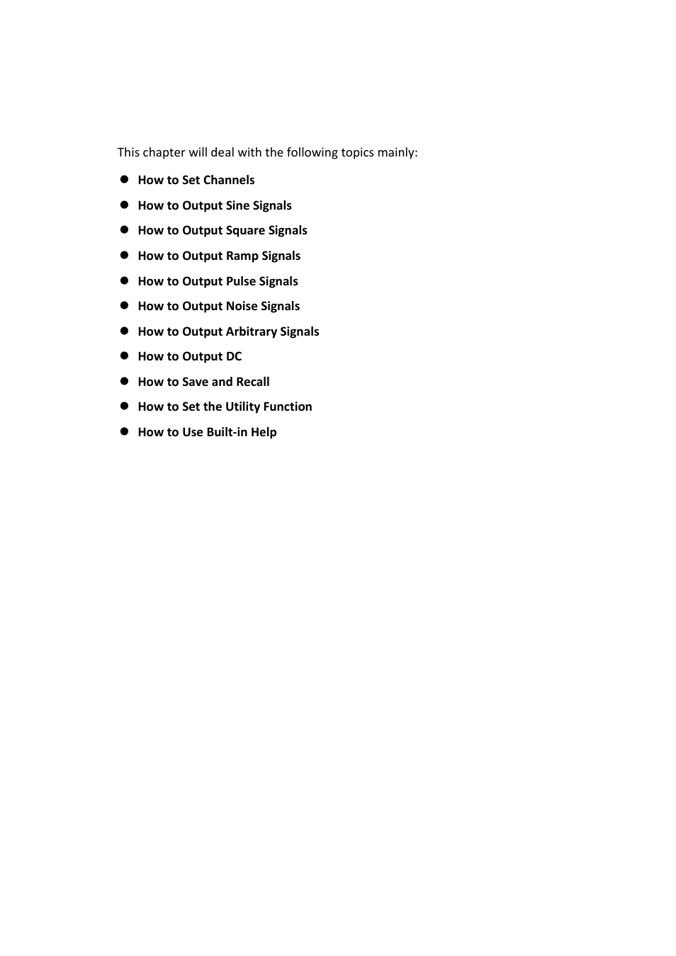 Front panel operation | OWON AG1022 User Manual | Page 15 / 41